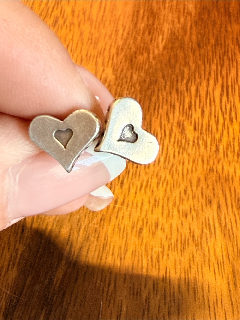 Sterling Silver Brighton Heart Stud Earrings - Silver Heart Design